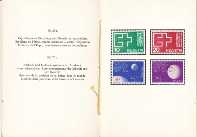 Esposizione Nazionale Svizzera Expo Lausanne 1964 Libretto Svizzera 1964