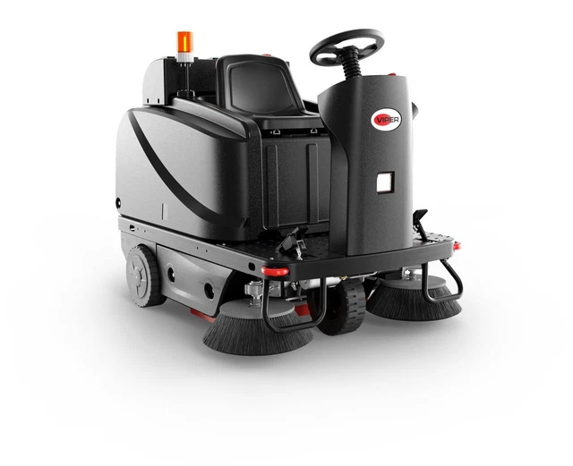 Viper ROS1300 51" Ride-on Sweeper, Right and Left Side Brooms Included
