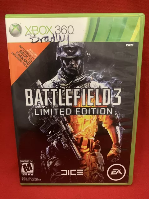 Battlefield 3 -- Limited Edition (Microsoft Xbox 360, 2011)