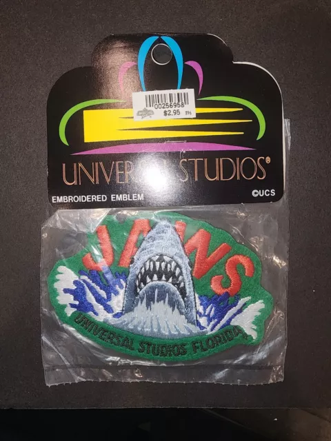New Vintage Universal Studios Florida Embroidered Jaws Great White Shark Patch
