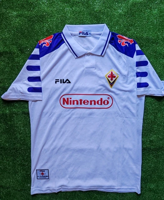 MAGLIA CALCIO 1998/99 FIORENTINA M away Nintendo Fila serie A