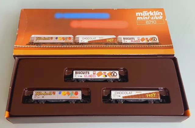 Märklin mini-club Güterwagen-Packung "Migros" 8210 OVP TOP Zustand geprüft(1)