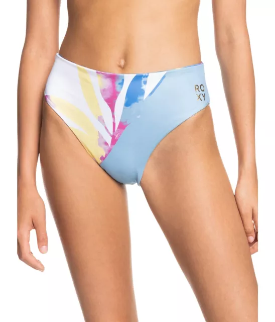 $50 Roxy Pop Surf Bikini Mid-Rise Pale Marigold Tie-Dye Vibes Size Medium