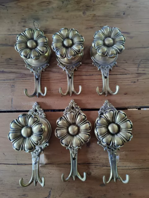 'antique brass' curtain hold/tie backs