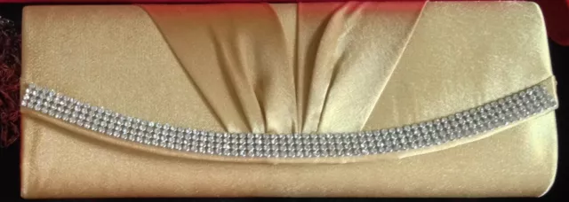 BELLISSIMA BORSA A MANO ORO Matrimonio Sera Abbigliamento Matrimonio BELLISSIMA Qualità con Catena Attaccabile