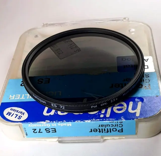 Heliopan 72mm Circular Polarizer Polarizing CPL Glass Lens Filter ES-72 Slim Ver