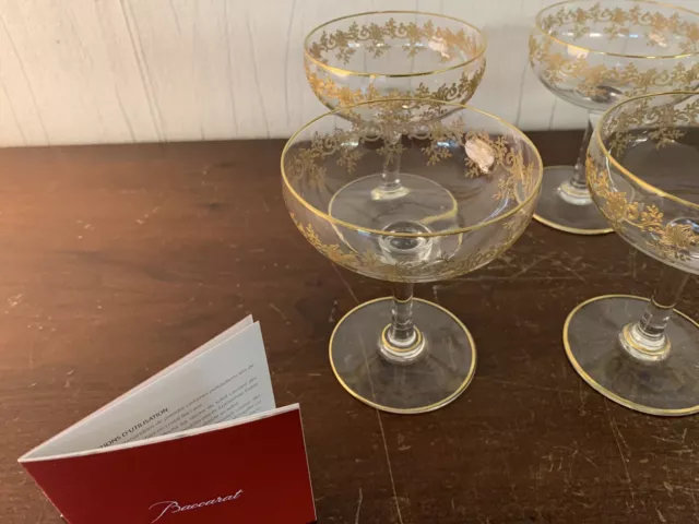 6 coupes à champagne modèle Récamier en cristal de Baccarat (prix à la pièce) 3