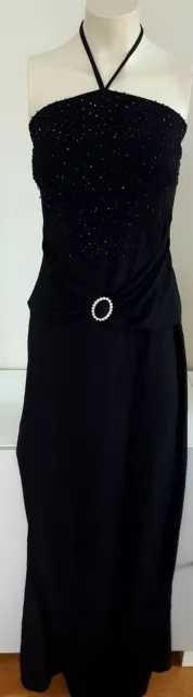 Vestido Negro Largo Sexy Boda Fiesta San Valentín Talla M 40 Nuevo A Estrenar!!!