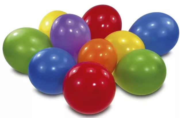 Luftballon - regenbogenfarben, sortiert, 10 Stück, 1 St.