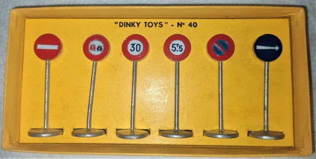 Anciens Panneaux De Signalisation Dinky Toys - Boîte D'origine N°41 - Meccano