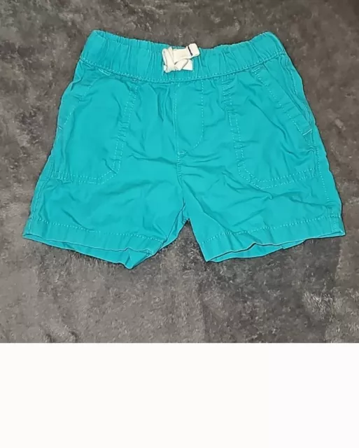 Carters Baby Boy Size 12M green shorts