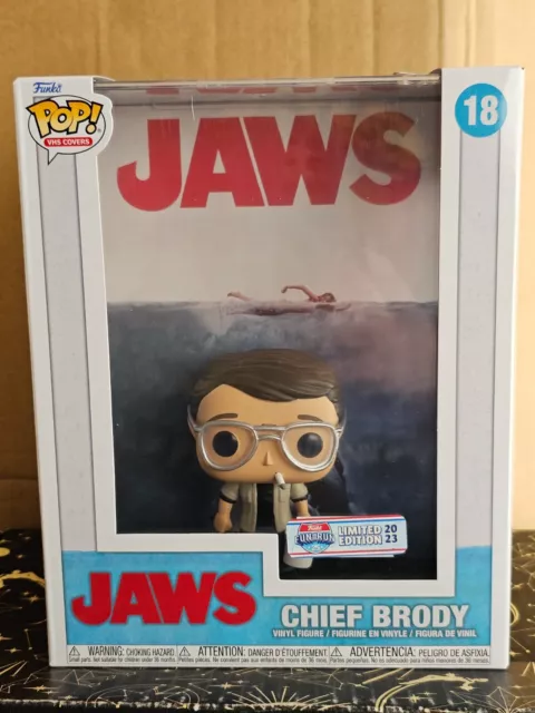 Funko Pop Vinyl - VHS Covers #18 Chief Brody - Jaws-New-Fun On The Run Exclusive