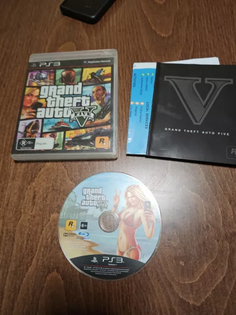 Grand Theft Auto V - GTA 5 - With Map & Manual - Playstation 3 / PS3