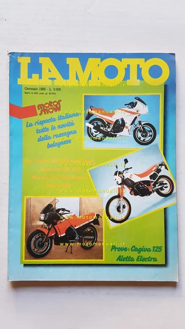 LA MOTO n.1 1985 Prova Bimota SB5 Cagiva 125 Electra Kawasaki GPZ 600 Honda 650