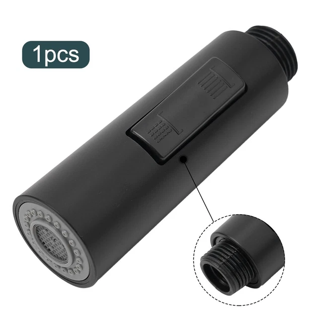 1*Pull Out Spray Shower Head Setting Kitchen Spare Replacement Tap Sprayer Black