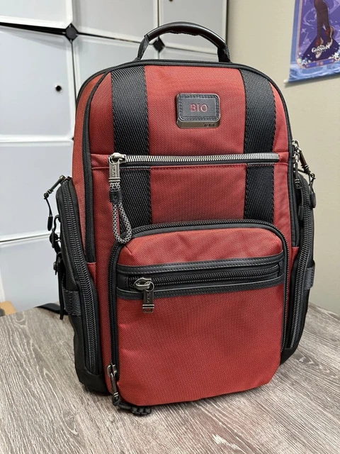 Tumi Alpha Bravo Sheppard Deluxe Brief Laptop Backpack - Russet Red