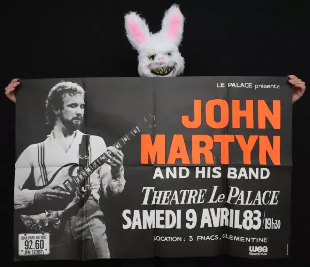 JOHN MARTYN AND HIS BAND - Affiche poster concert Théâtre Le Palace Paris 1983