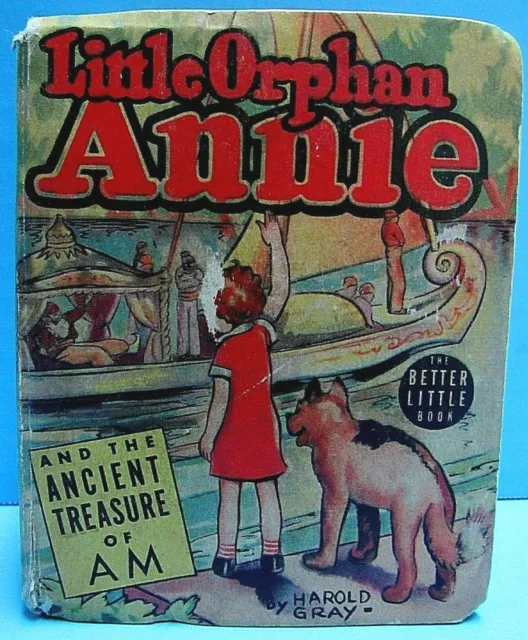 Vtg 1939 Little Orphan Annie & The Ancient Treaure Of Am The Better Little Book