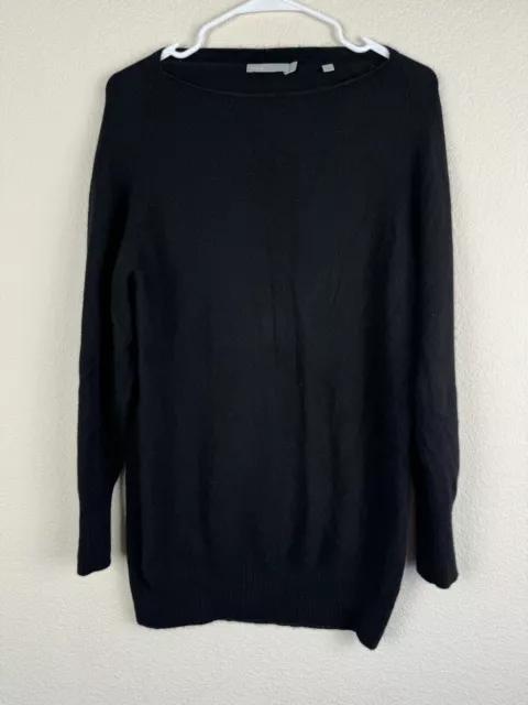 Vince Women’s Size XS Black Boat Neck Pullover Cashmere Wool Blend Sweater