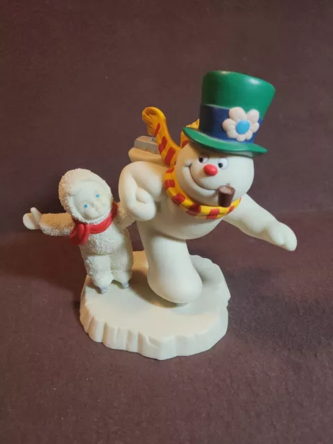 Dept 56 SnowBabies Frosty the Snowman Guest Figurine Catch Me If You Can EUC