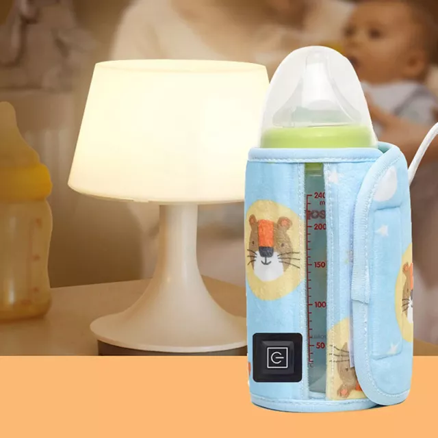 USB --Milchwasserwärmer Reisewagen Isolierter Beutel Baby Pflegeflasche Heizu F1