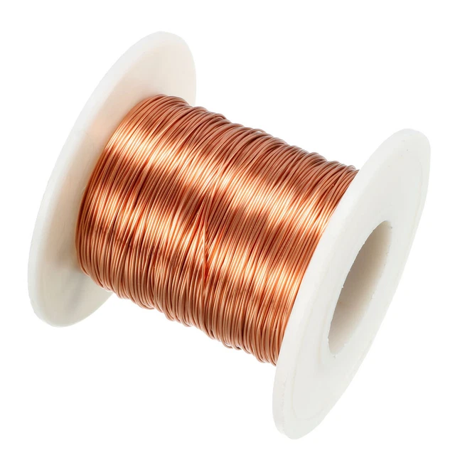 0.38mm Dia Fil magnétique émaillé Fil Cuivre Bobine enroulement 164" Longueur
