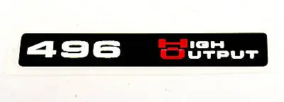 (HO) 496 High Output Emblem (B) Standard