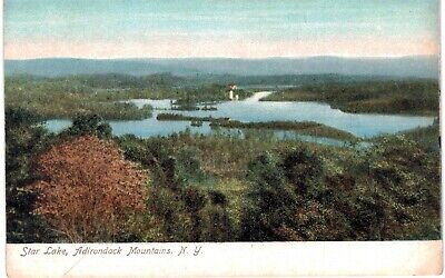 Adirondack Star Lake BEV Bird's Eye View 1910 NY