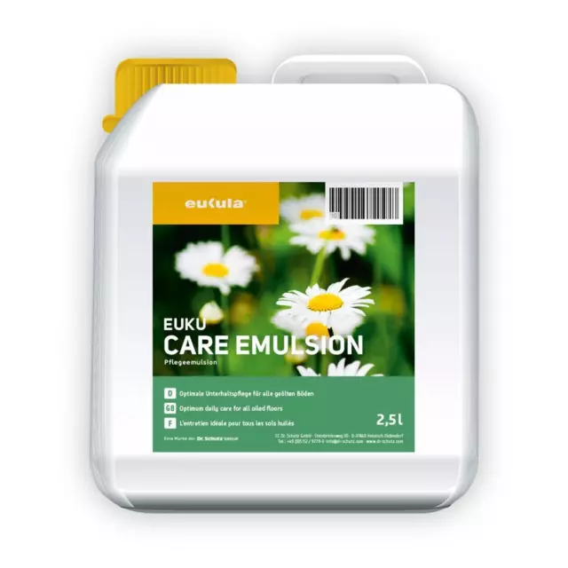 Eukula - Euku Care Emulsion Wischpflege für Holzböden, neutral (2,5 Liter)