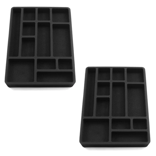 2 Lab Drawer Organizers Foam Tray Office Medication Cart Anti Rattle 12" x 16" 2 Lab Drawer Organizers Foam Tray Office Medication Cart Anti Rattle 12" x 16"