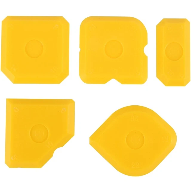 Kit de herramientas de raspador de 5 piezas juego de lechada suavizante removedor de lechada silicona JE2Q4