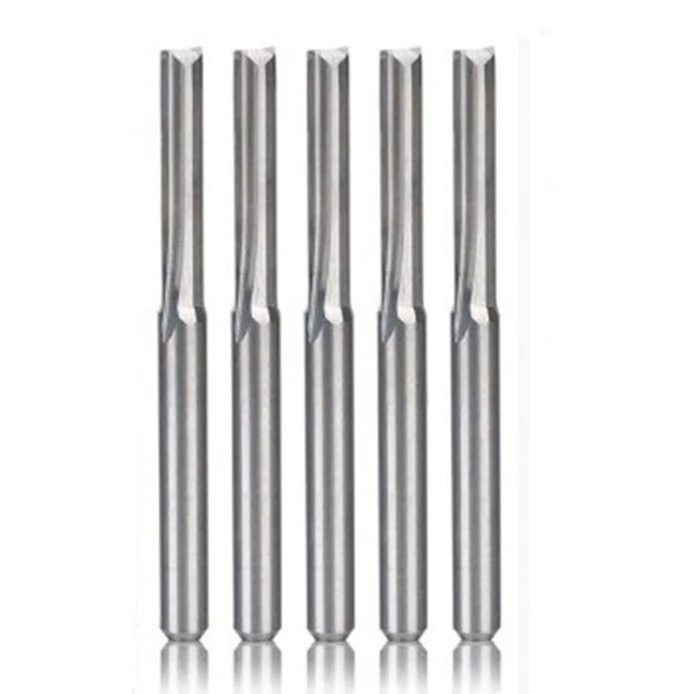 5PCS Two Spiral Carbide Mill Tool for CNC Router, Compressio J8B2