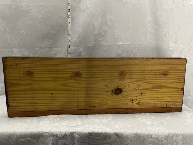Antique Wall Rack & Shelf W/ Authentic 4 Iron Railroad Spikes Hooks Rustic 8