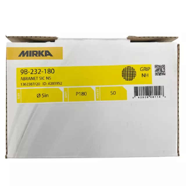 Mirka 9B-232-180 5" 180 Grit Sanding Discs (50 Discs)