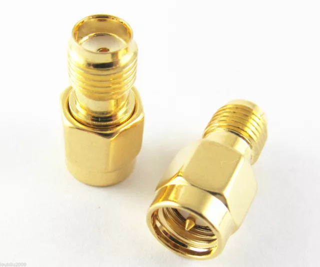 20pcs SMA Female Jack to Male Plug RF Adapter Coaxial Connector Gold Plated