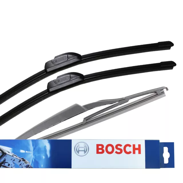 Fits Renault Clio MK2 Hatch Bosch Aerotwin Retro-Fit Front & Rear Wiper Blades