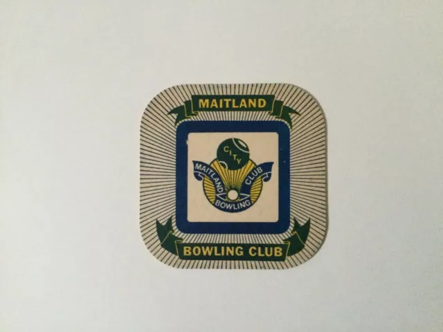 Collectable Beer Coaster - Maitland City Bowling Club