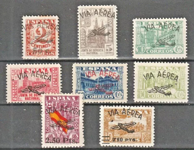 Ifni España.Lote de sellos locales.Nuevos**y*.Sobrecargados a sellos de la Junta