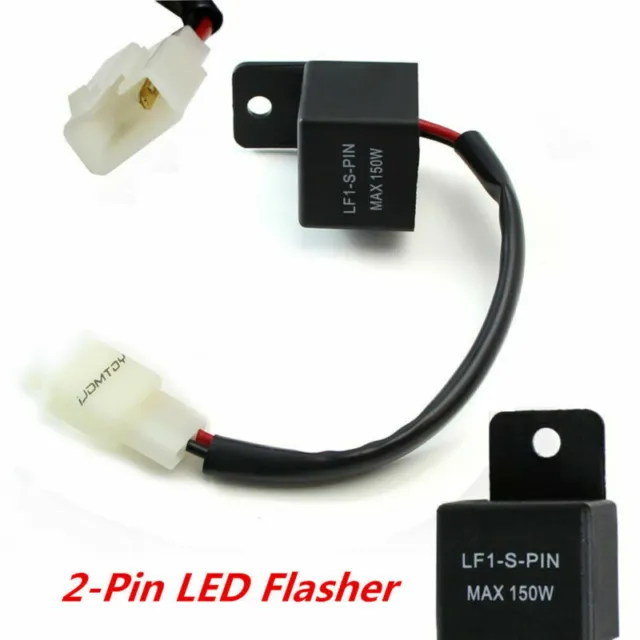 Motorcycle Fix 2-Pin LED Electronic Signal Turn Flasher Flash Lights Hyper Relay