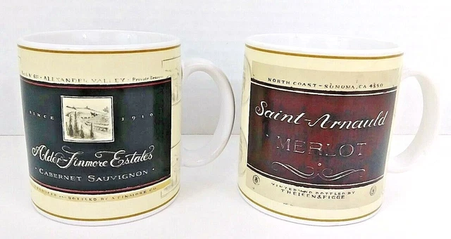 Angela Stachling Private Reserve Merlot & Cabernet Sauvignon Coffee Cups