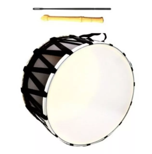 17.7" Turkish Davul Dahol Tupan Professional Musical Percussion + Drumsticks