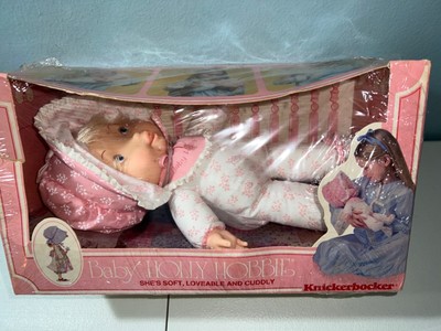 VTG BABY HOLLY HOBBIE RARE 1980 KNICKERBOCKER KTC DOLL Cloth Vinyl Original Pink