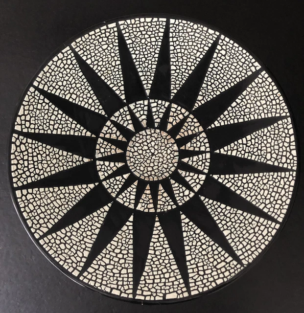 Jean Besnard Coupe À Fruit Tripode Art Deco Ceramique Noir  Email Crispé Design