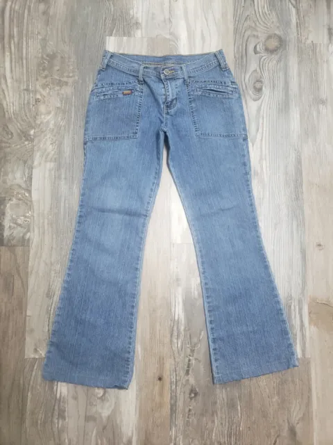 VINTAGE BONGO Y2K Flare Bell Bottoms Low Rise Denim Jeans Size 7 Early ...