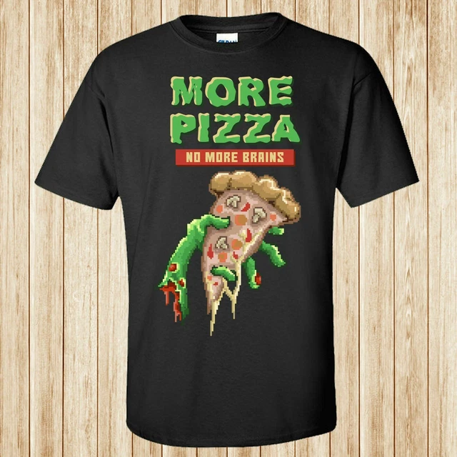 Zombie Pizza T-Shirt RETRO Stil