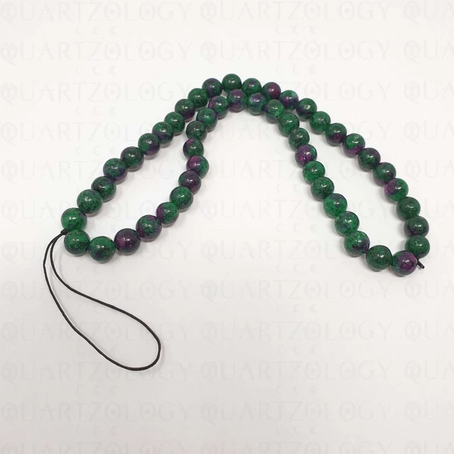 Phone Lanyard Mobile Strap Chain Healing Crystal Stone Beads Ruby Zoisite UK