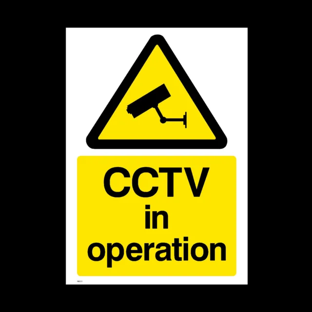 CCTV Sign, Sticker, Metal - A5, A4, A3 - Security, Camera, Warning  (MISC11)