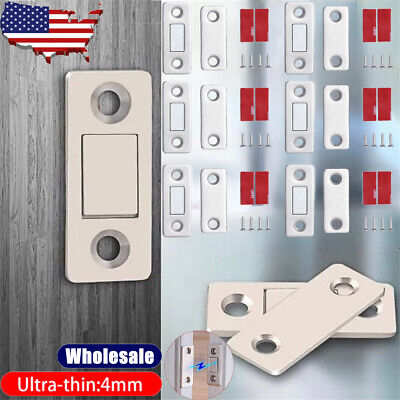 LOT UltraThin Door Catch Latch Furniture Magnetic Cabinet Cupboard Glass Suction