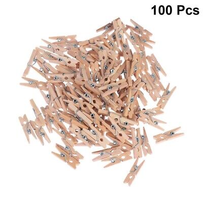 100 piezas pinzas para la ropa de madera pinzas para la ropa pinzas de madera Clips de 25 mm