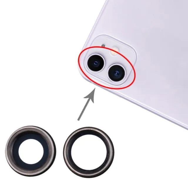 Lentille de protection caméra arrière pour iPhone 11